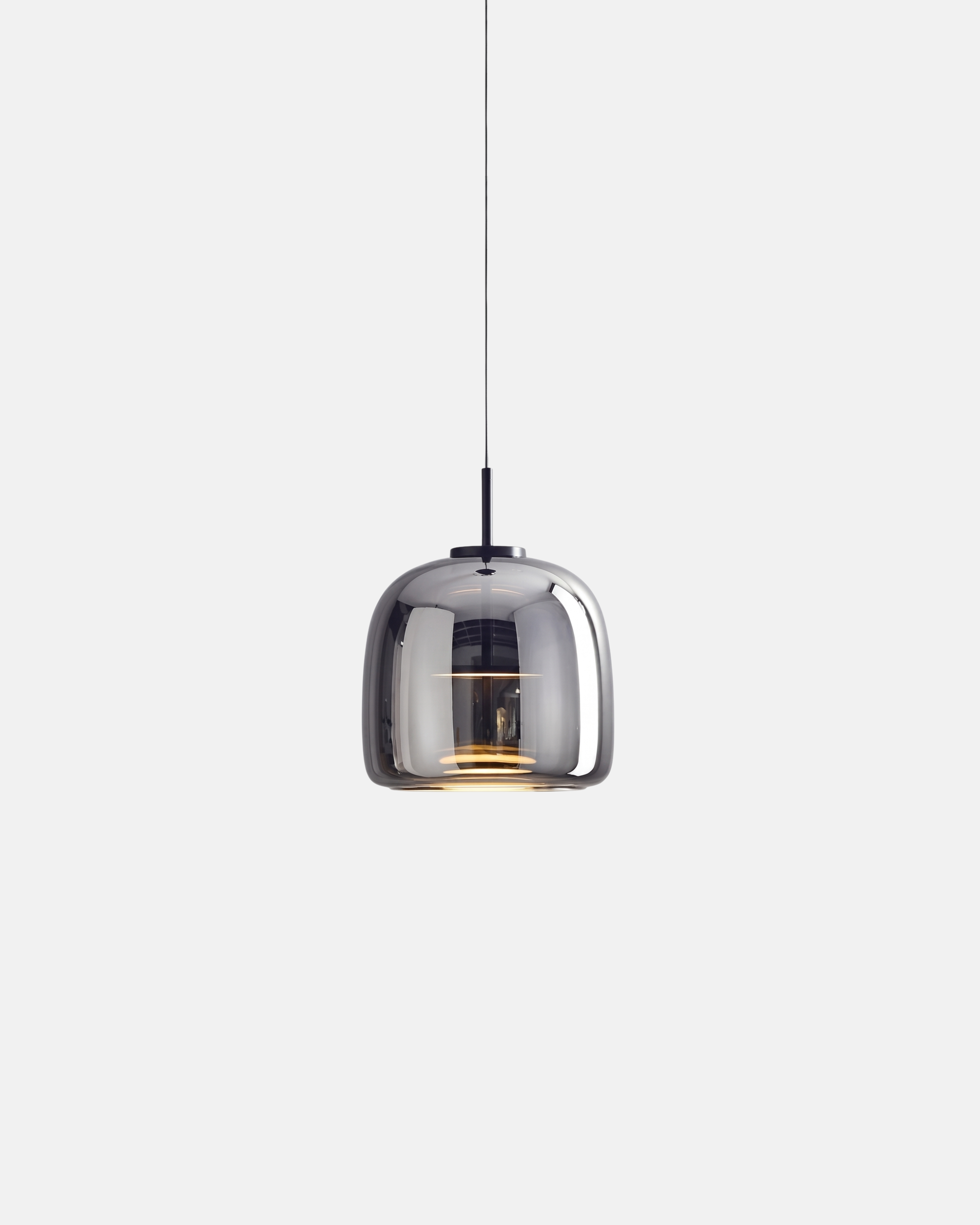 Suspension ZONID Gris fumé 16cm