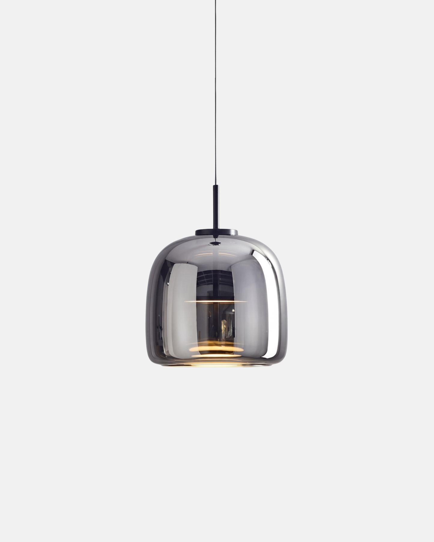 Suspension ZONID Gris fumé 26cm