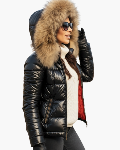 Veste Hiver Femme Capuche Fausse Fourrure – Chaleur & Élégance | Style Chic Hiver