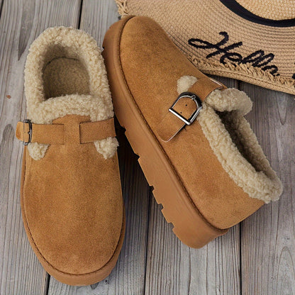 Bottines d'hiver femme fourrées, détail intérieur chaud