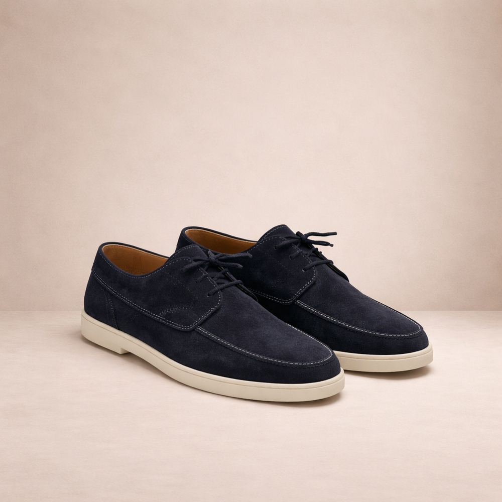 Chaussures homme suédine à lacets Noir