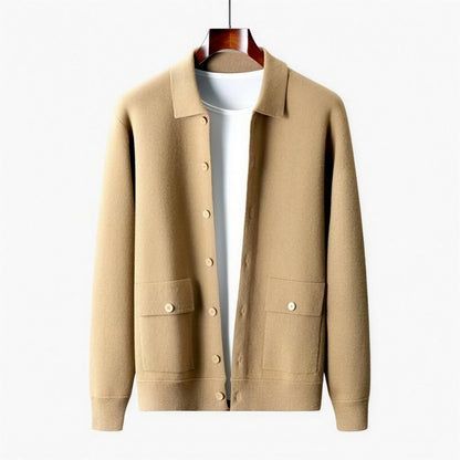 Cardigan homme beige