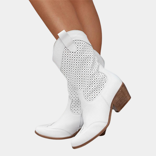 Ballerines femme cuir blanc, élégance chic