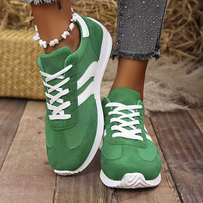 Baskets orthopédiques femme vert armée, semelle ergonomique