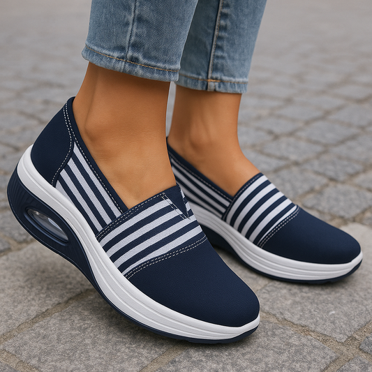 Baskets Slip-On - Bleu marine