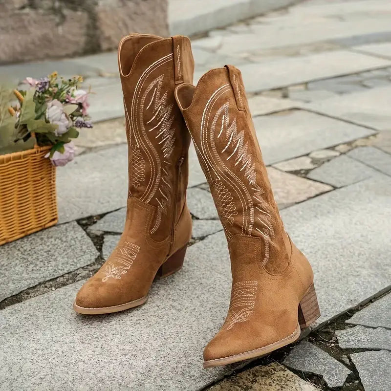 Bottes western femme, vue de profil