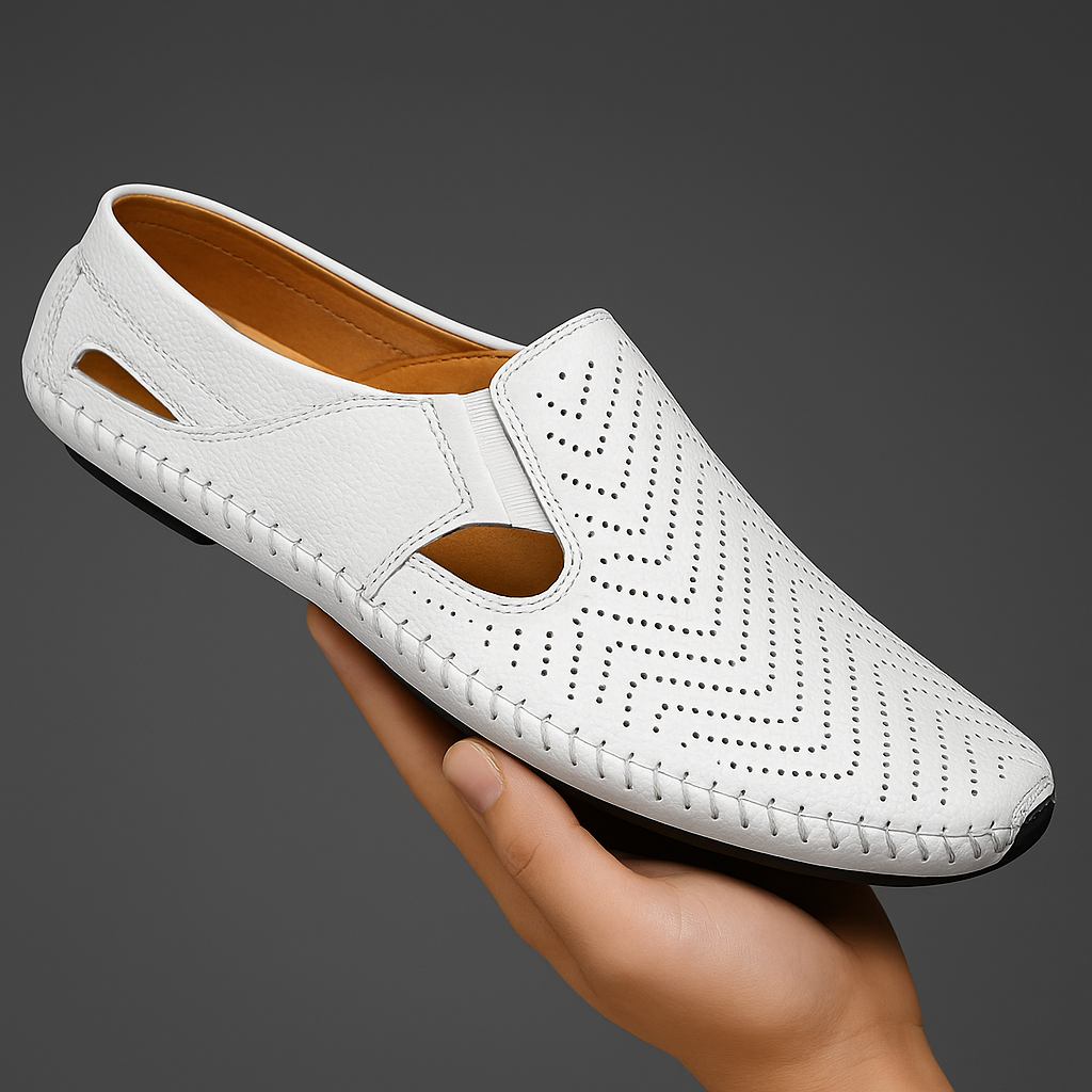 Chaussures homme coupe casual, coloris blanc