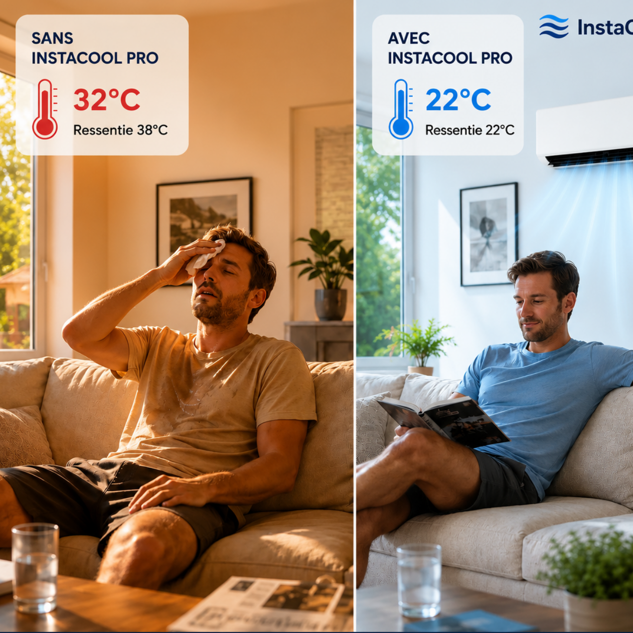 Climatiseur & Chauffage 2-en-1 – Sans Installation, Jusqu'à 51 m²