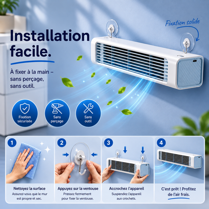 Climatiseur Rafraîchisseur d'Air – Air Frais Instantané & Silencieux