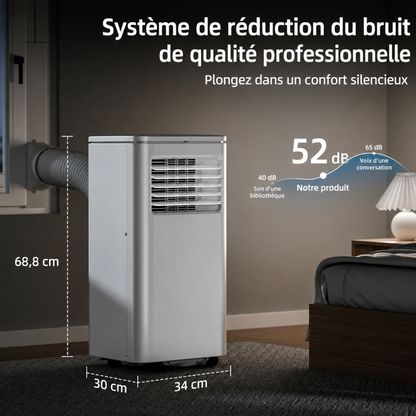 Climatiseur Mobile avec Télécommande & Mode Nuit – Froid Puissant