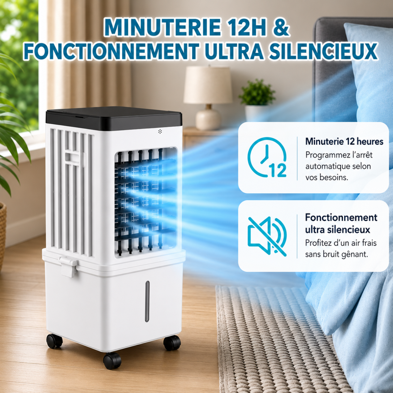 Mini Climatiseur Portable Sans Fenêtre – Froid Instantané & Ultra Silencieux | Sans Installation