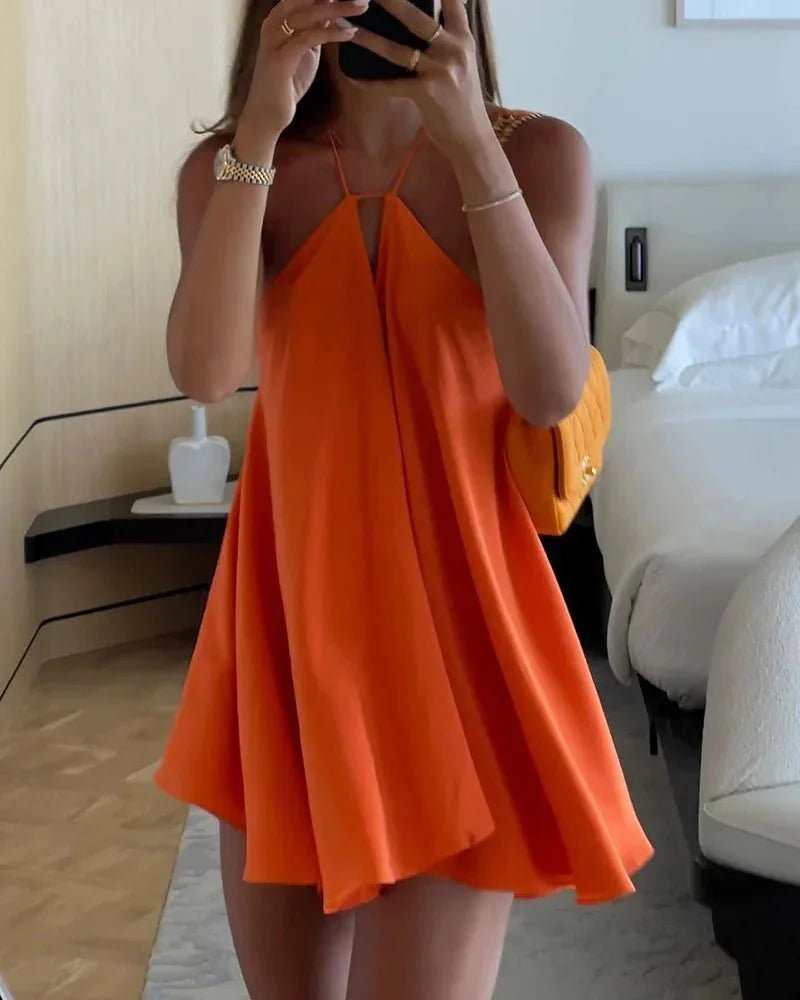 Robe d'Été Femme – Épaules Dénudées, Détails Ajourés & Coupe Bohème Chic