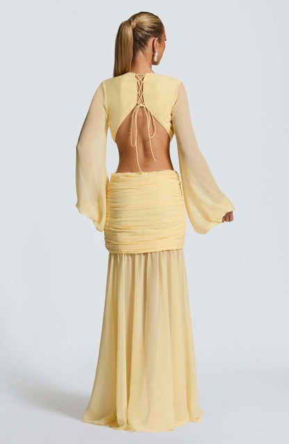 Robe de Soirée Maxi Femme – Coupe Longue, Effet Ventre Plat & Coloris Variés