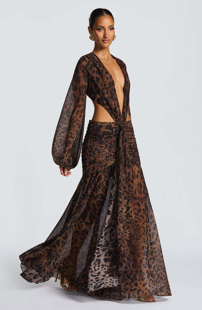 Robe de Soirée Maxi Femme – Coupe Longue, Effet Ventre Plat & Coloris Variés