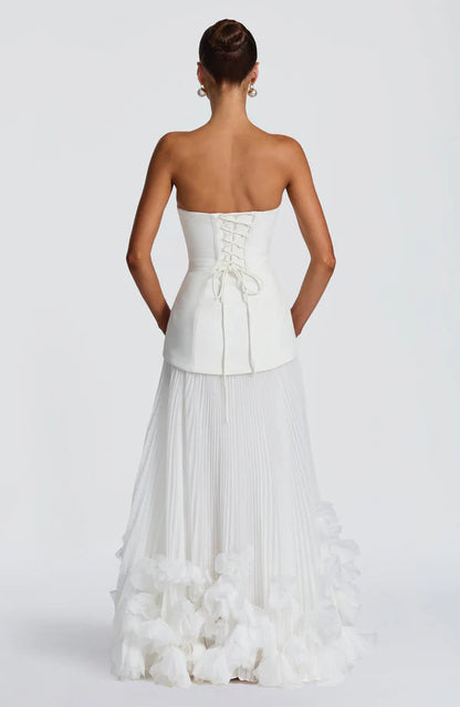 Robe de Soirée Maxi Femme – Coupe Longue Cintrée, Effet Ventre Plat & Allure Glamour