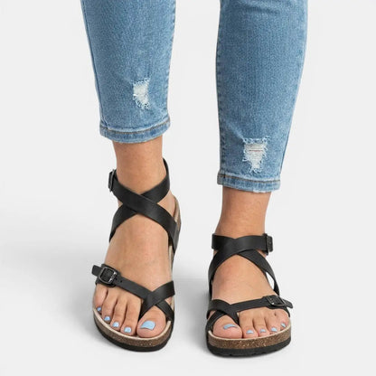 Sandales Orthopédiques Femme Réglables – Soutien de la Voûte Plantaire & Semelle Anatomique