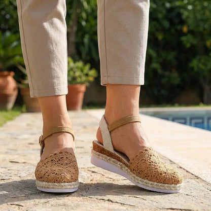 Sandales Orthopédiques Femme – Soutien de la Voûte Plantaire, Réglables & Respirantes