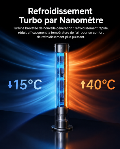 Ventilateur Colonne Portable 104 cm – Télécommande, Fonction Rafraîchissante & Ultra-Silencieux