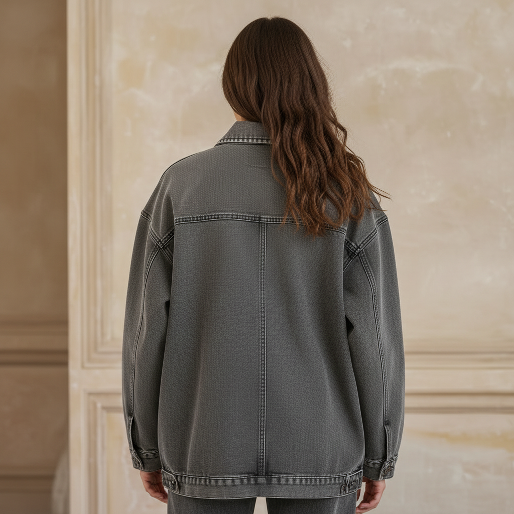Veste légère femme, détail coupe fluide