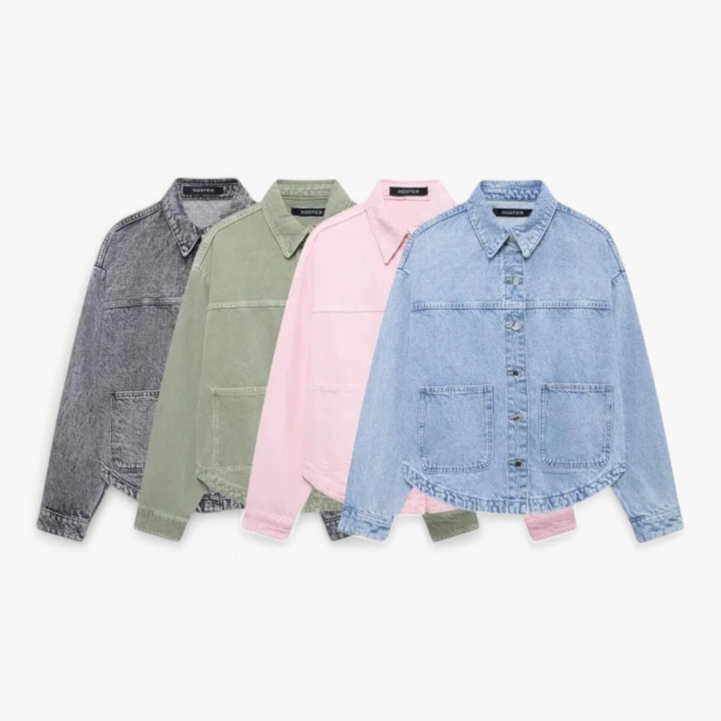 Veste légère femme, détail encolure