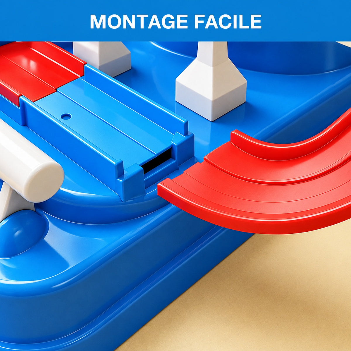 Illustration développez l'imagination de l'enfant grâce au jeu de construction