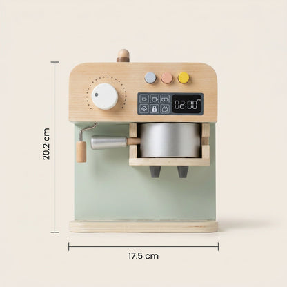 Ensemble complet de la machine à café en bois Montessori