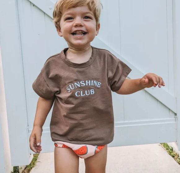 Détail de la taille élastiquée de la culotte d'apprentissage