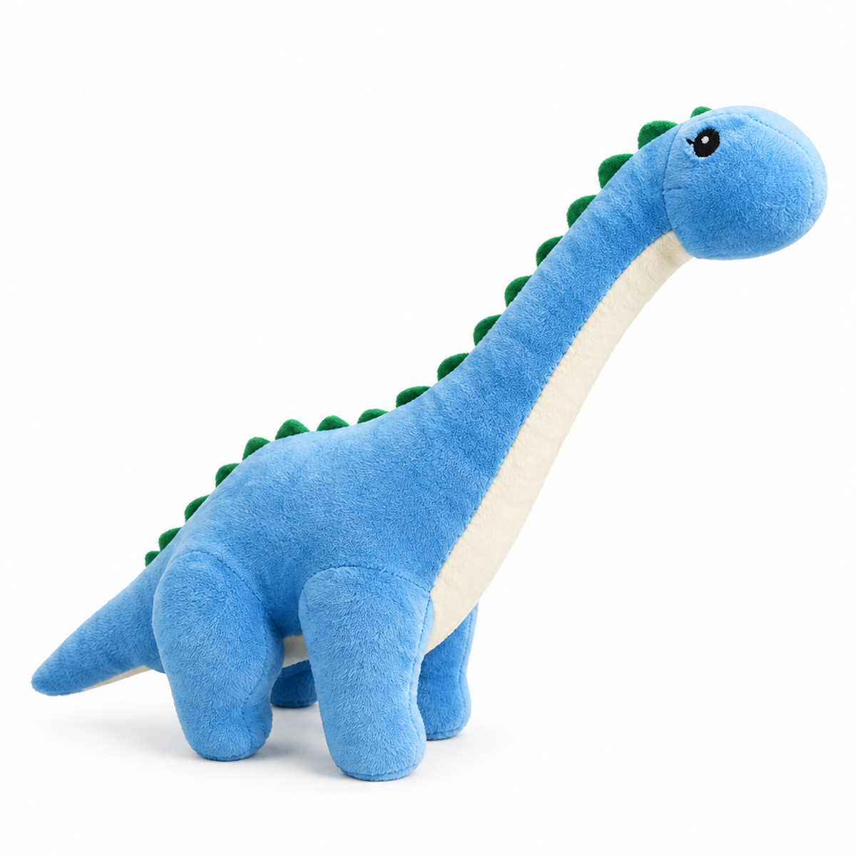 Peluche dinosaure longicou coloris bleu