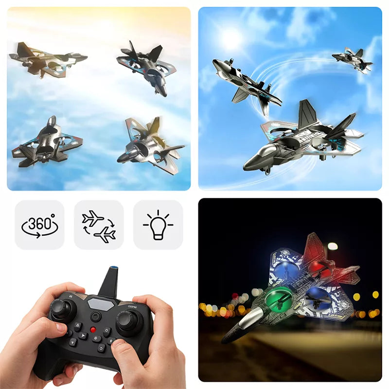Avion RC en mousse, coloris gris clair