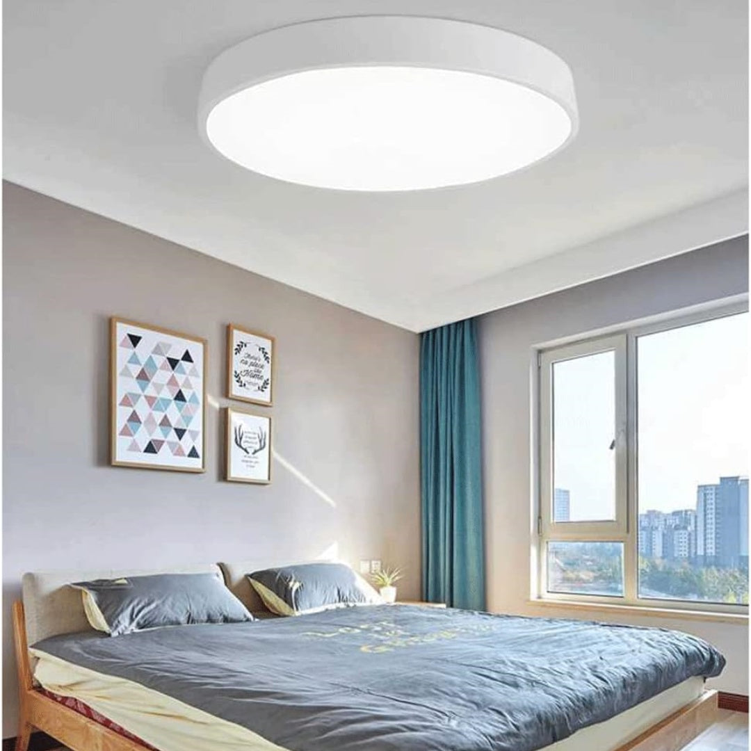 Plafonnier ultra-plat blanc