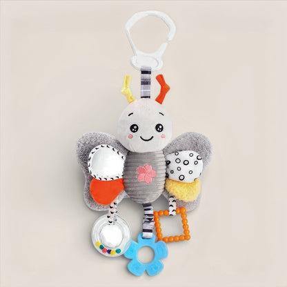 Mobile de lit bébé en tissu doux, modèle papillon
