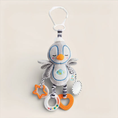 Mobile de lit bébé en tissu doux, modèle pingouin