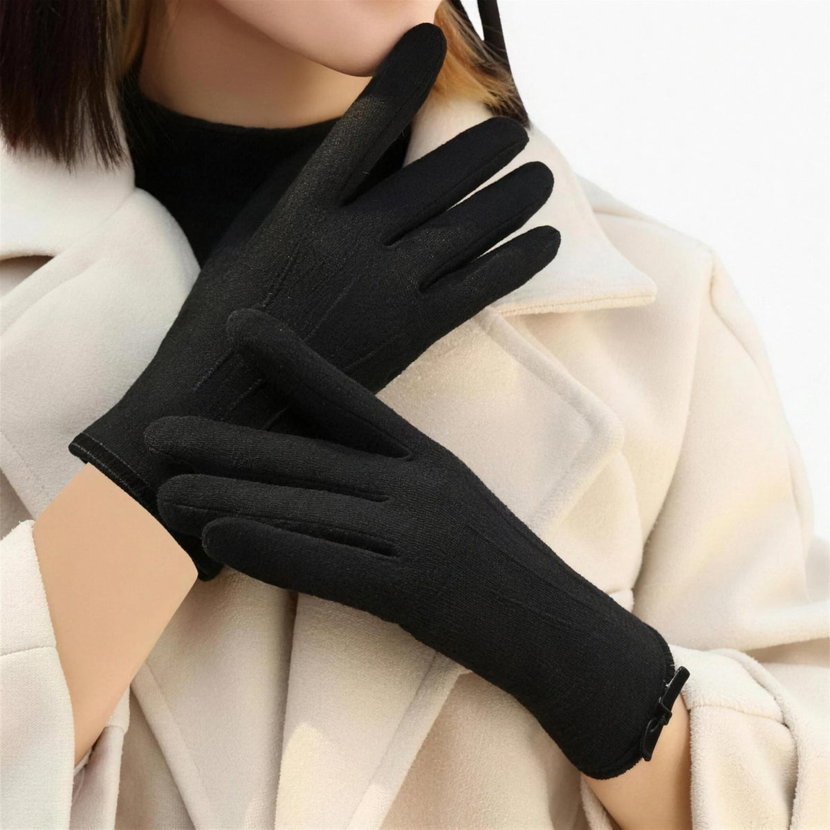 Gants femme noir