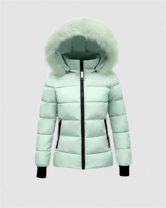 Doudoune Femme Capuche Fausse Fourrure