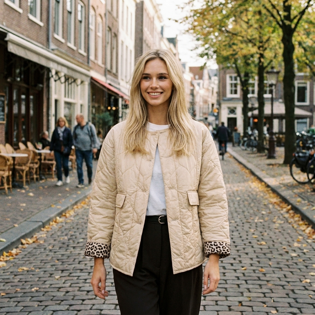 Veste Femme porte en automne