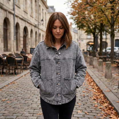 Veste Lgre Femme  Coupe Fluide  Finitions Soignes lgance Chic MiSaison porte en automne
