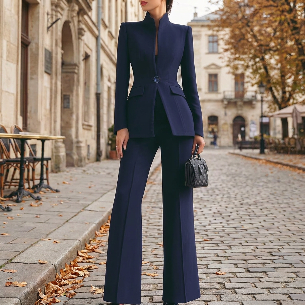 Ensemble Deux Pices Femme  Coupe lgante  Coordonn Chic Style Tendance  porte en automne