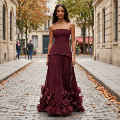 Robe de Soire Maxi Femme  Coupe Longue Cintre Effet Ventre Plat  Allur porte en automne