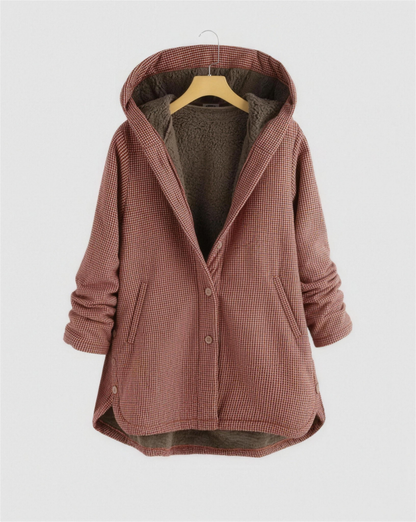 Manteau Long Femme Capuche Doublé Polaire – Chaleur & Confort Quotidien