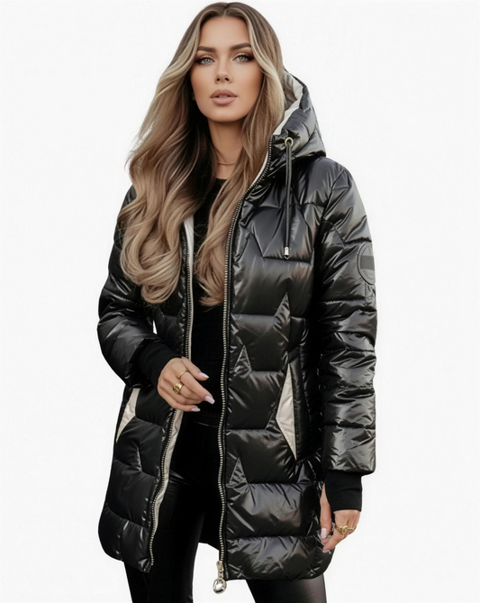 Manteau Femme Laine Oversize Capuche – Élégance & Chaleur