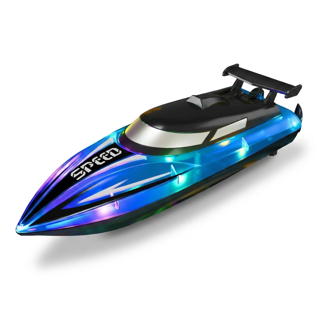 Bateau RC bleu, photo produit
