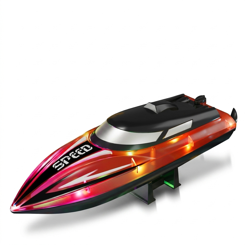 Bateau RC rouge, photo produit