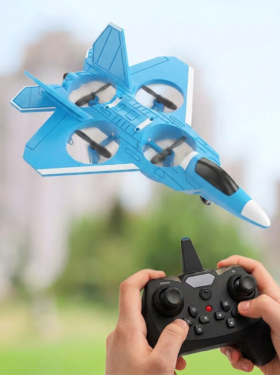 Avion RC en mousse, coloris bleu ciel
