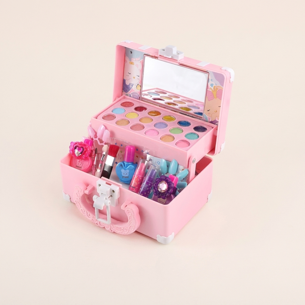Coffret maquillage princesse, cosmétiques testés et non toxiques pour enfants
