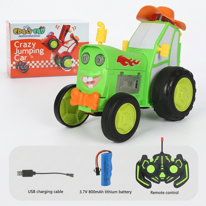 Tracteur cascadeur RC, détail des roues tout-terrain