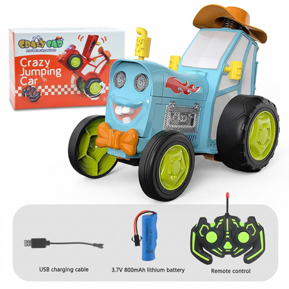 Tracteur cascadeur RC avec télécommande infrarouge