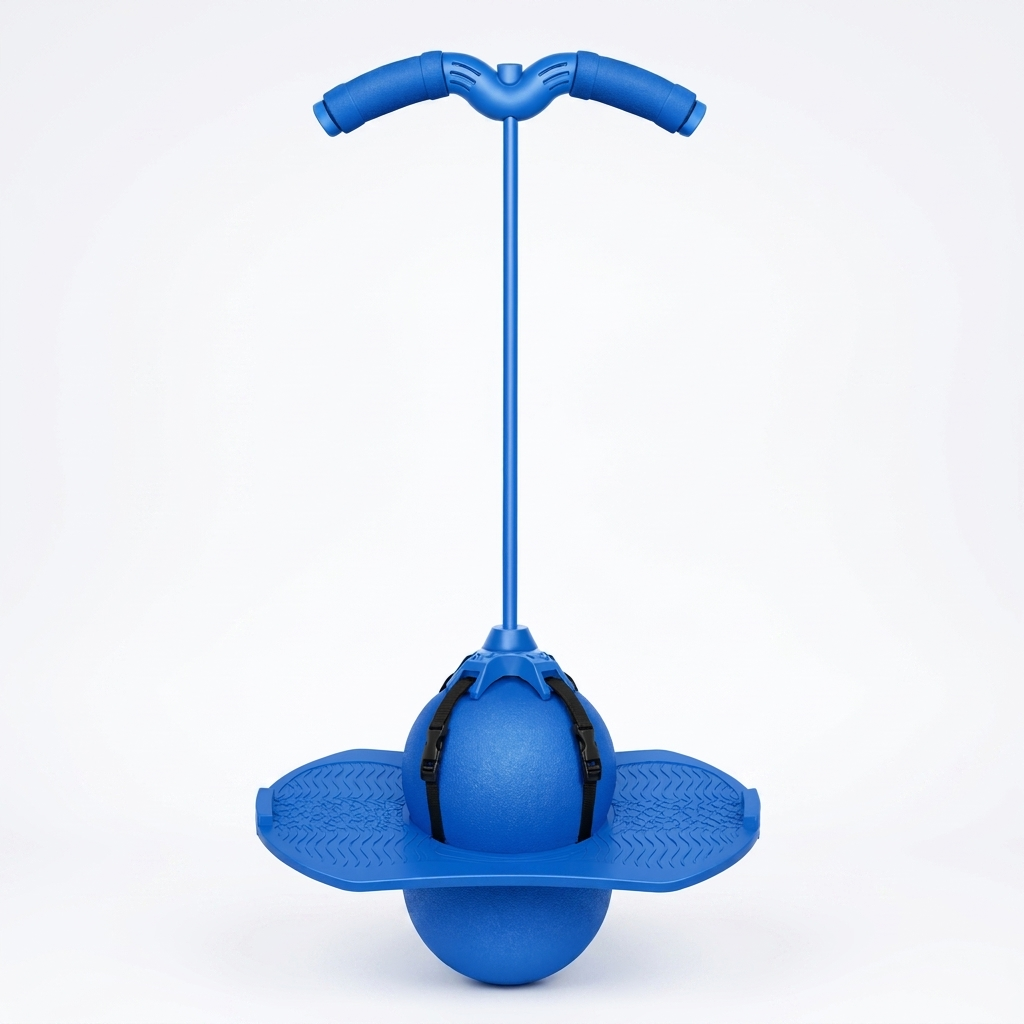 Ballon sauteur d'équilibre JumpJoy bleu pour enfants