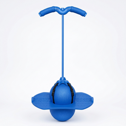 Ballon sauteur d'équilibre JumpJoy bleu pour enfants