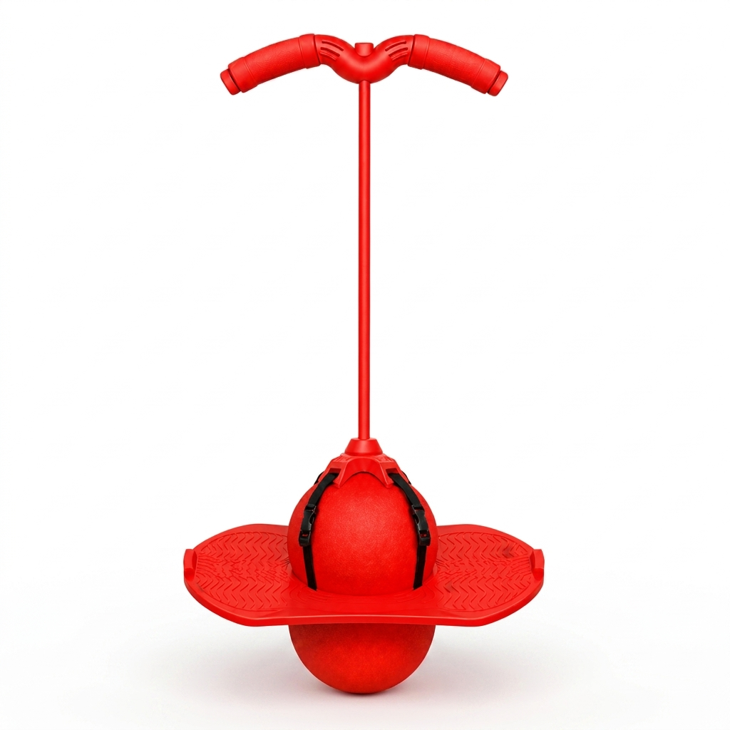 Ballon sauteur d'équilibre JumpJoy rouge pour enfants
