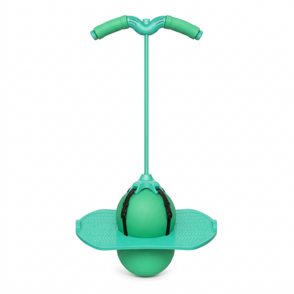 Ballon sauteur d'équilibre JumpJoy vert pour enfants
